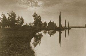 Cantley Whernes venter på tidevandsskiftet, ca. 1886